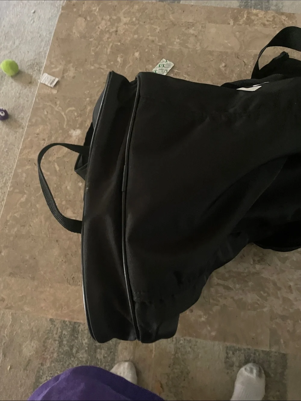 adidas Black and White Logo Gym Duffel